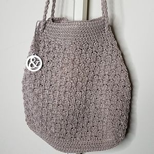 Frankie and Johnny duffle style crocheted bag